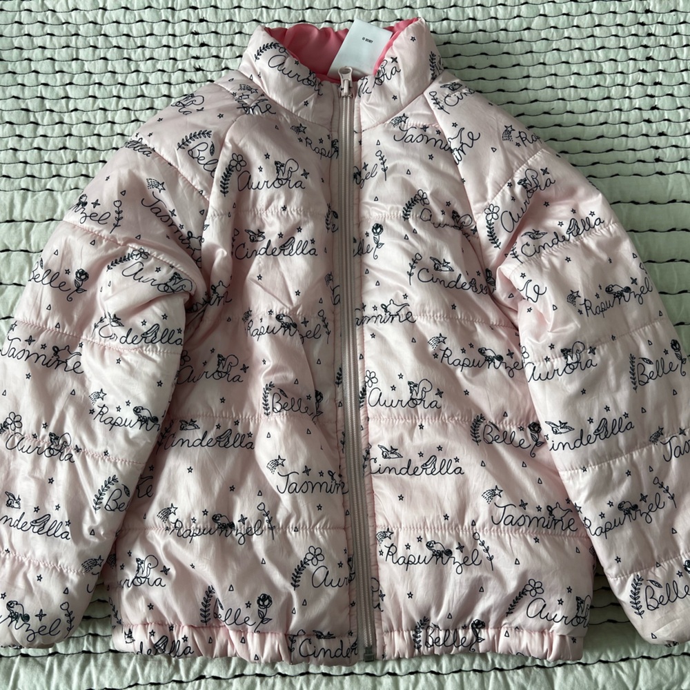 Disney Pink Kids Puffer Jacket